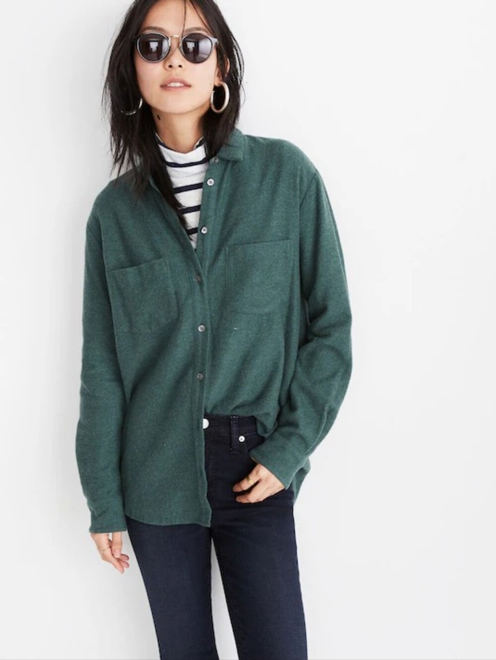 Madewell Flannel Sunday Shirt Size Small